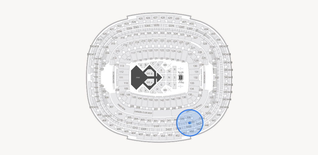Northwest Stadium Seating Chart