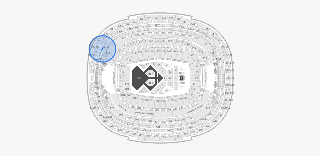 Northwest Stadium Seating Chart