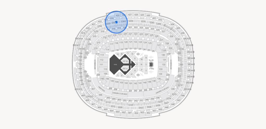 Northwest Stadium Seating Chart