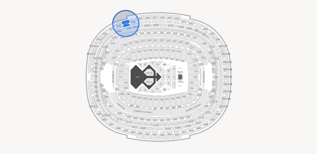 Northwest Stadium Seating Chart