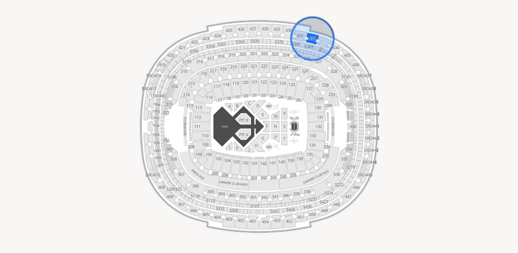Northwest Stadium Seating Chart