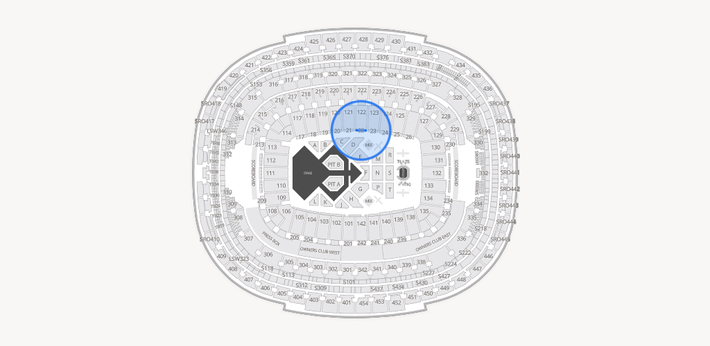 Northwest Stadium Seating Chart