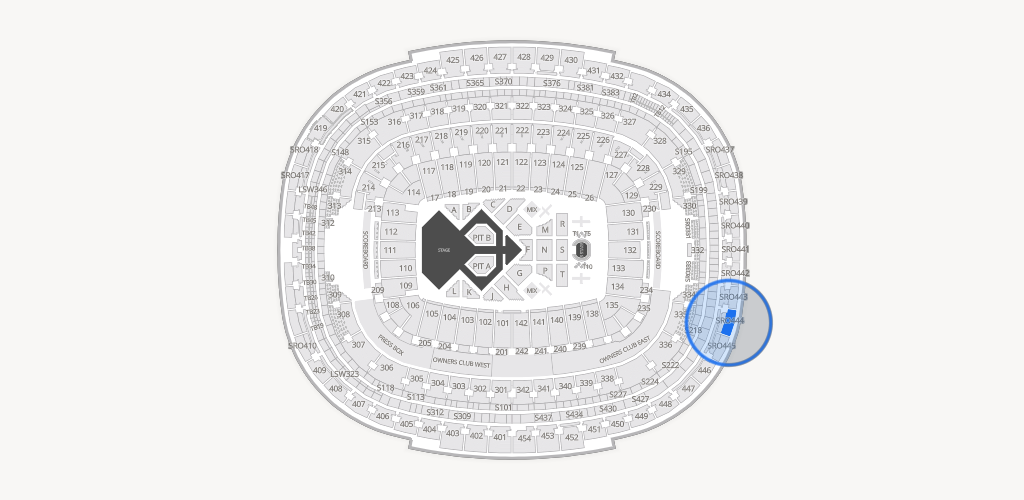 Northwest Stadium Seating Chart