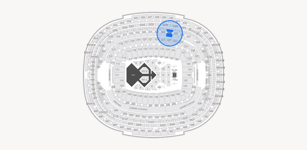 Northwest Stadium Seating Chart