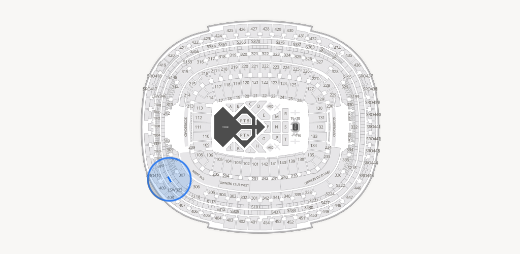 Northwest Stadium Seating Chart