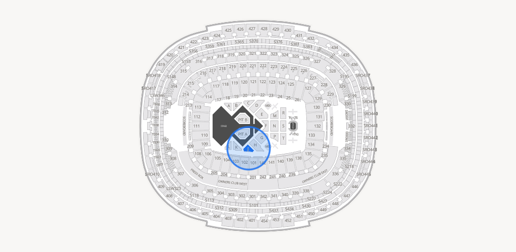 Northwest Stadium Seating Chart