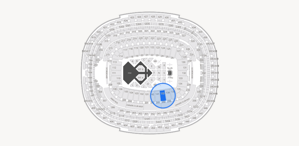Northwest Stadium Seating Chart