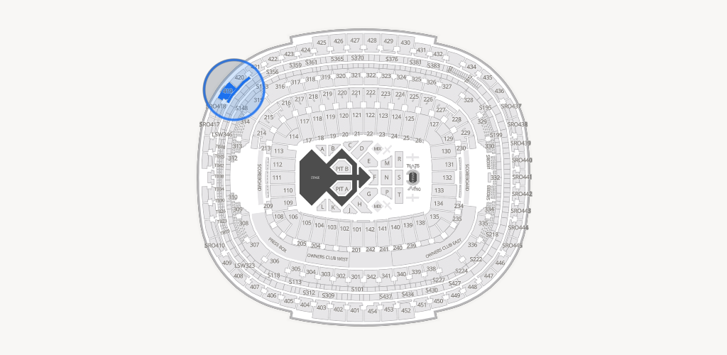Northwest Stadium Seating Chart
