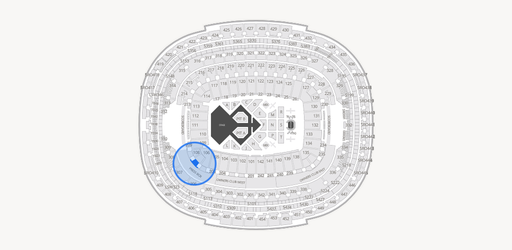 Northwest Stadium Seating Chart