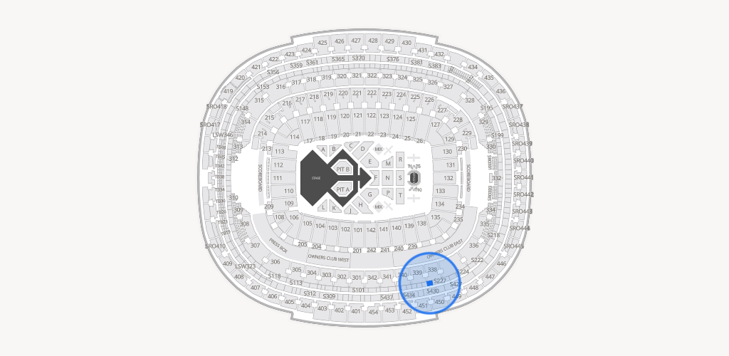 Northwest Stadium Seating Chart