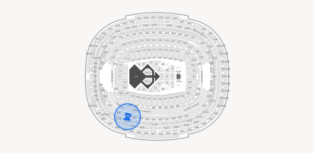 Northwest Stadium Seating Chart