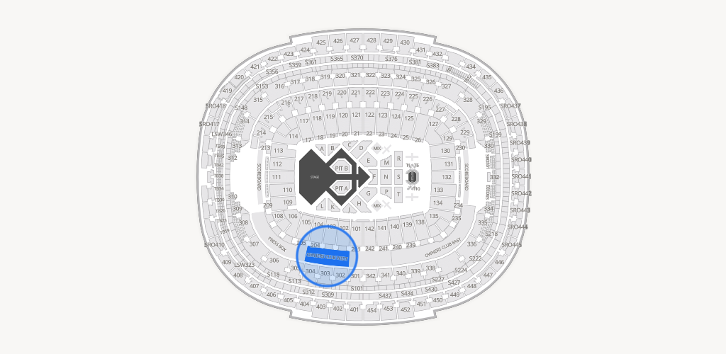 Northwest Stadium Seating Chart