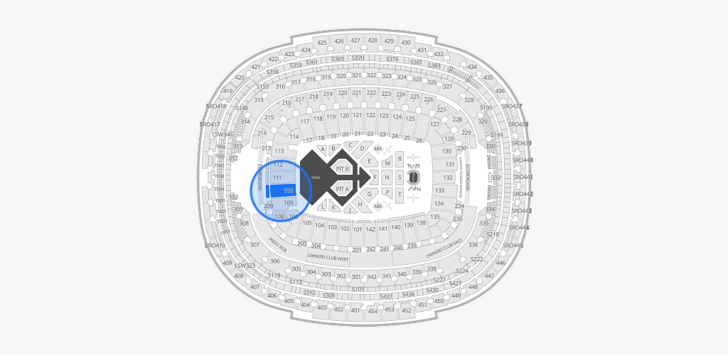 Northwest Stadium Seating Chart