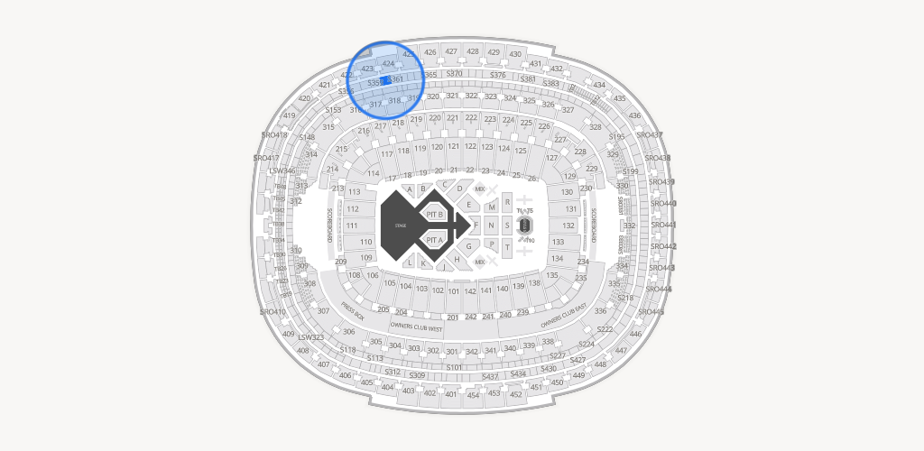 Northwest Stadium Seating Chart