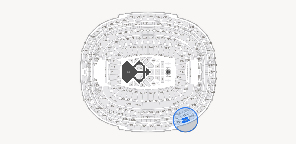 Northwest Stadium Seating Chart
