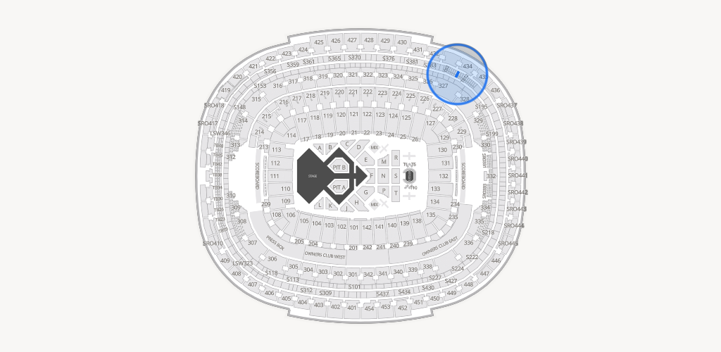 Northwest Stadium Seating Chart