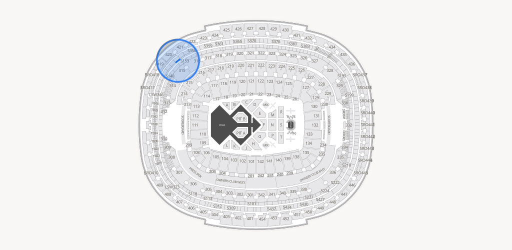 Northwest Stadium Seating Chart