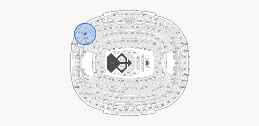 Northwest Stadium Seating Chart