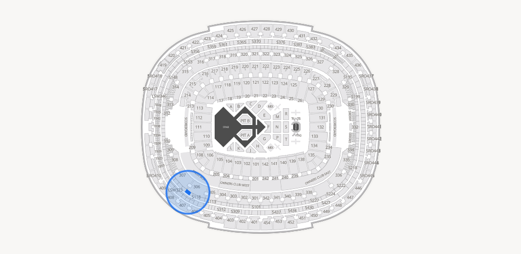 Northwest Stadium Seating Chart
