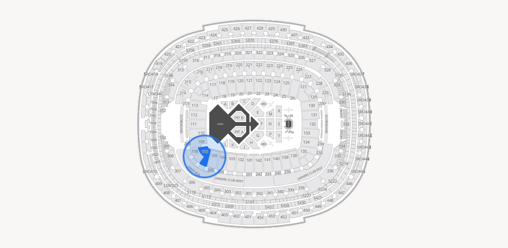 Northwest Stadium Seating Chart
