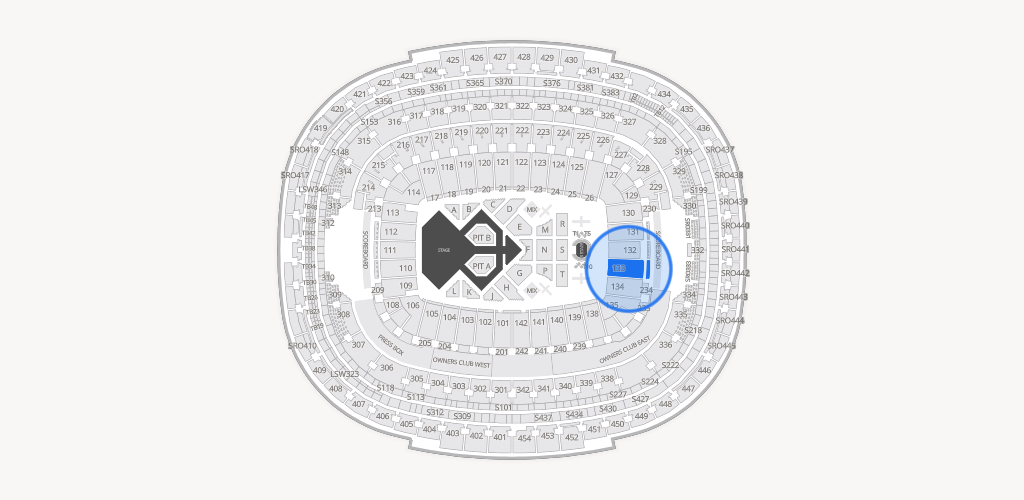 Northwest Stadium Seating Chart