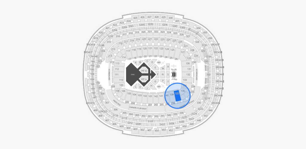 Northwest Stadium Seating Chart