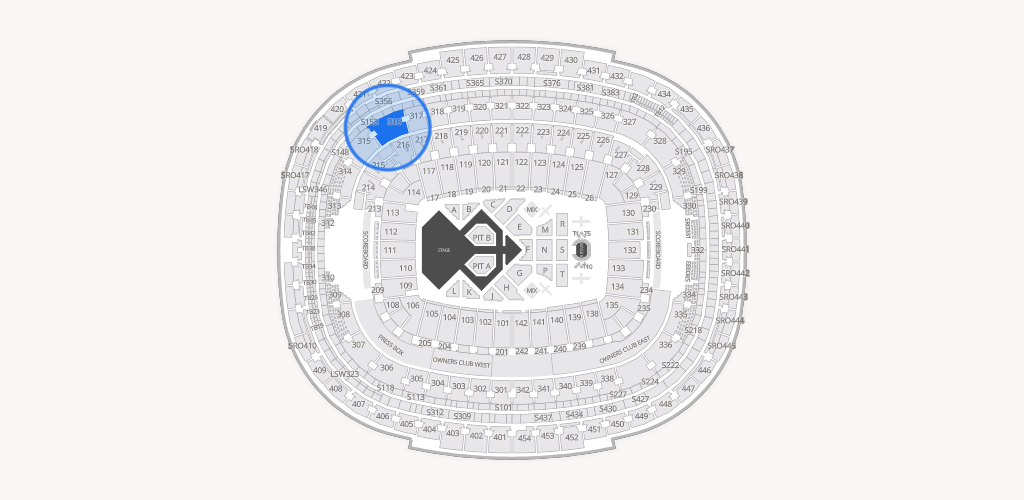 Northwest Stadium Seating Chart
