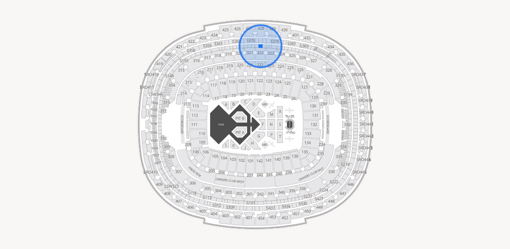 Northwest Stadium Seating Chart