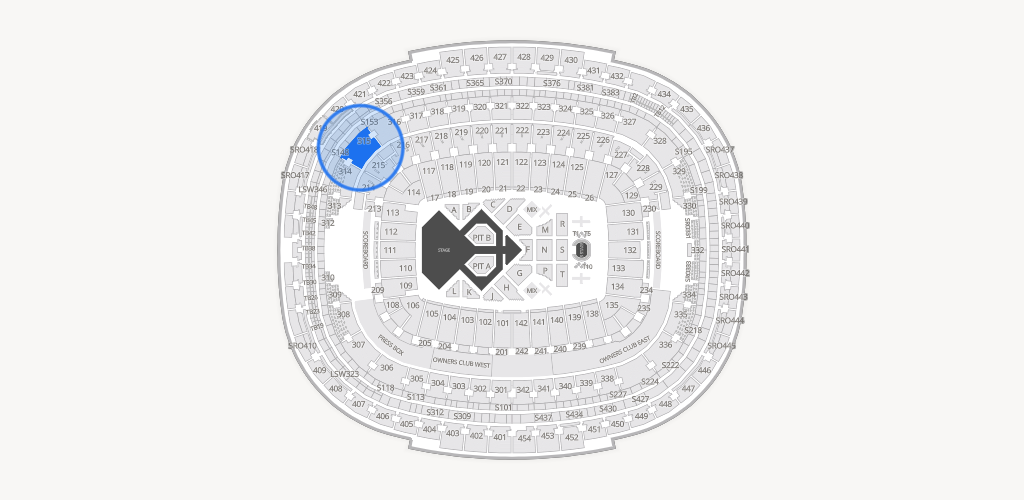 Northwest Stadium Seating Chart