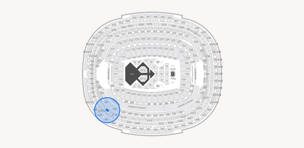 Northwest Stadium Seating Chart