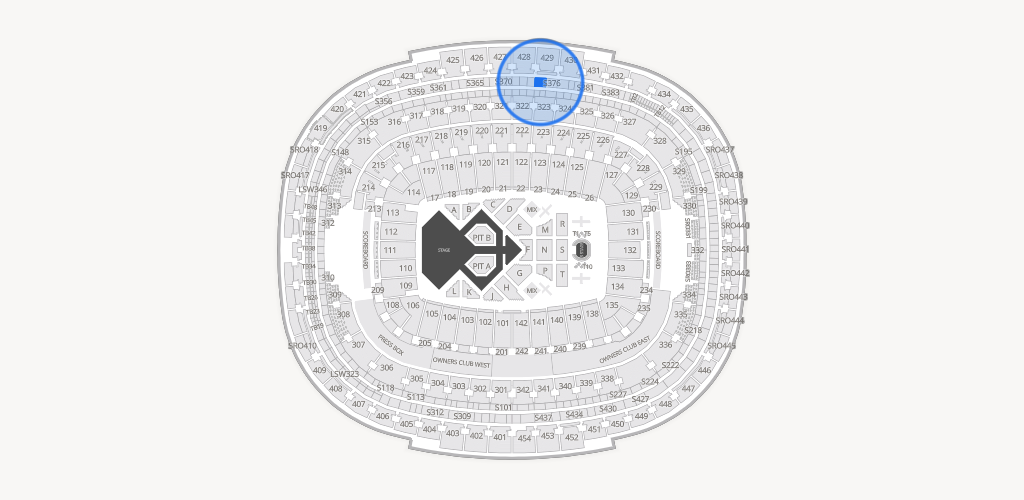 Northwest Stadium Seating Chart