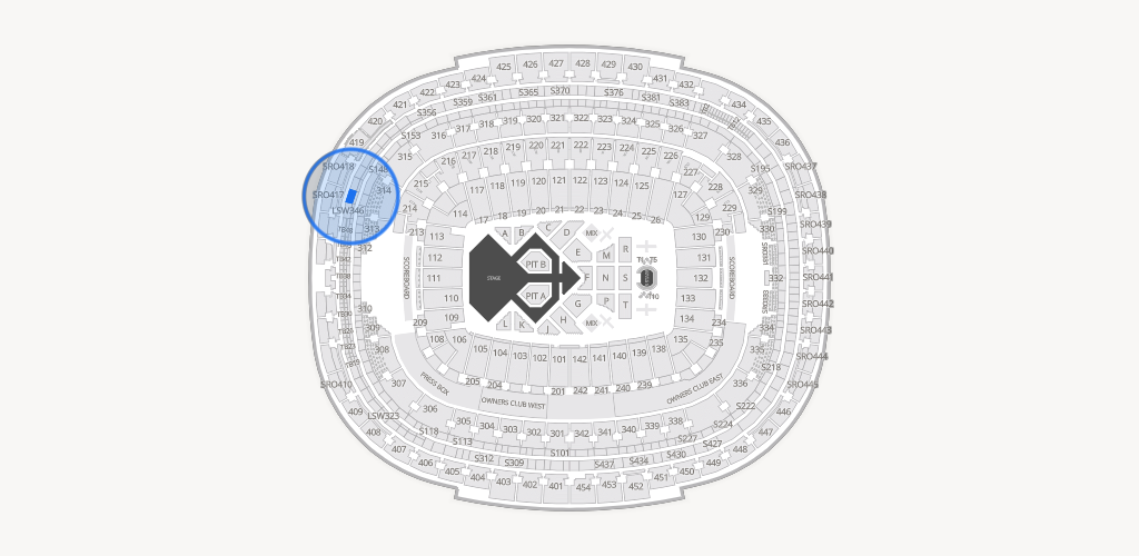 Northwest Stadium Seating Chart