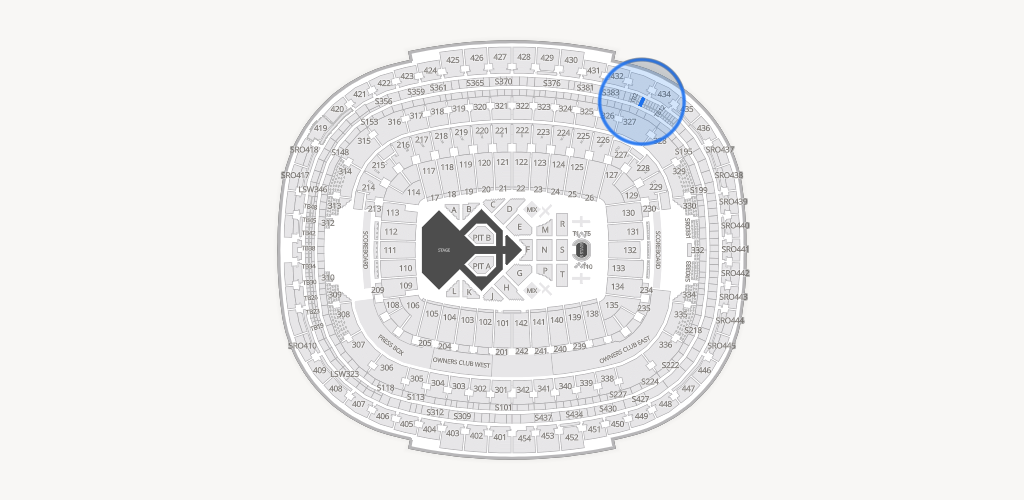 Northwest Stadium Seating Chart