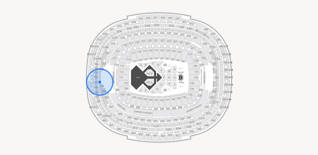 Northwest Stadium Seating Chart