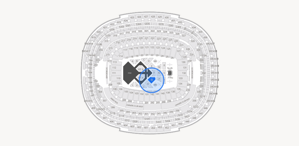 Northwest Stadium Seating Chart