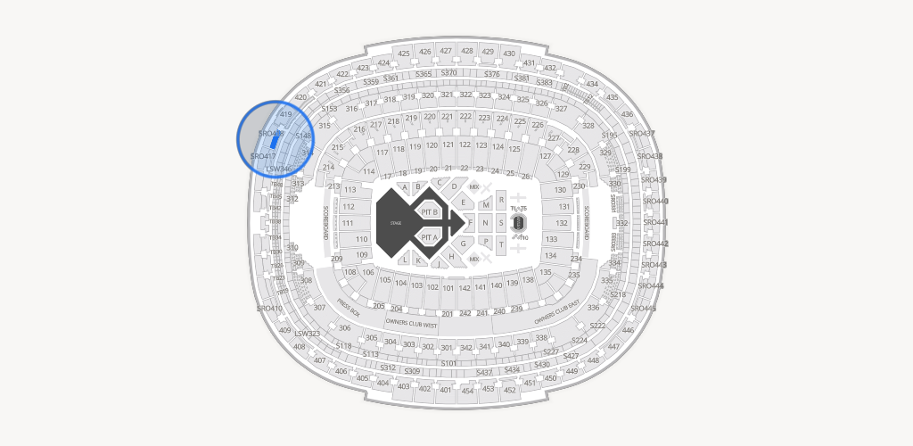 Northwest Stadium Seating Chart