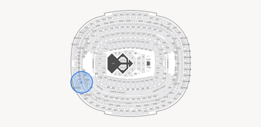Northwest Stadium Seating Chart