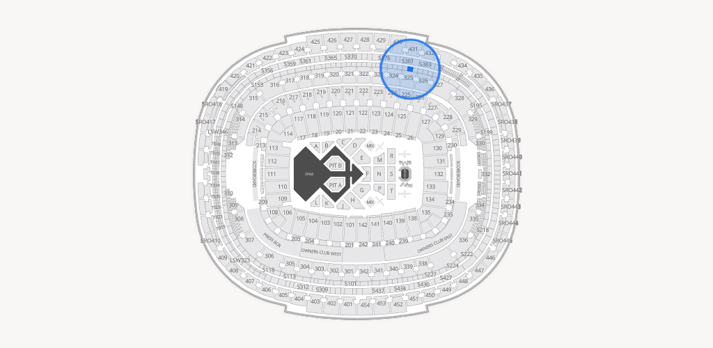Northwest Stadium Seating Chart