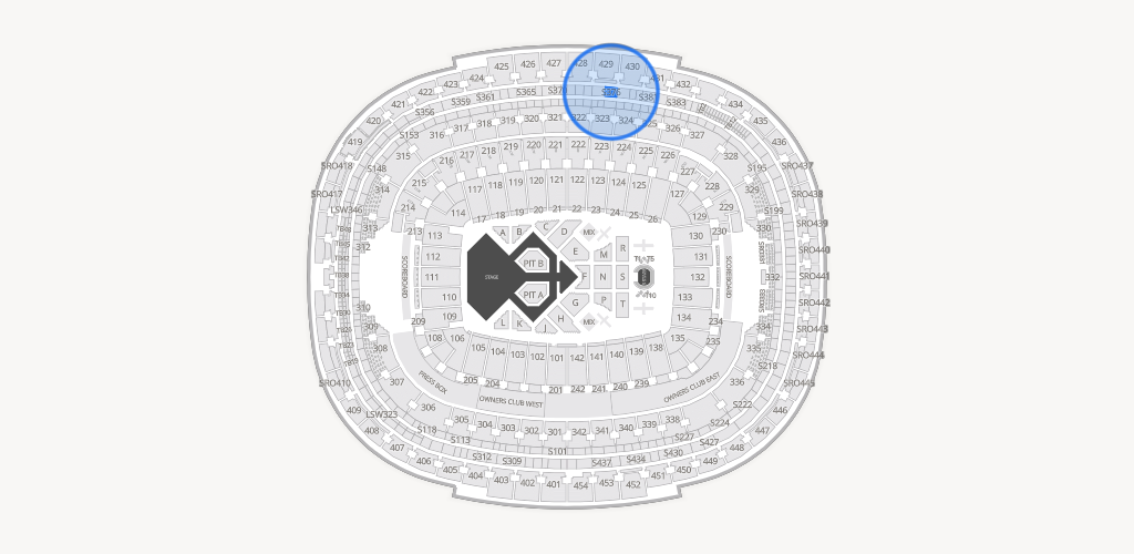 Northwest Stadium Seating Chart