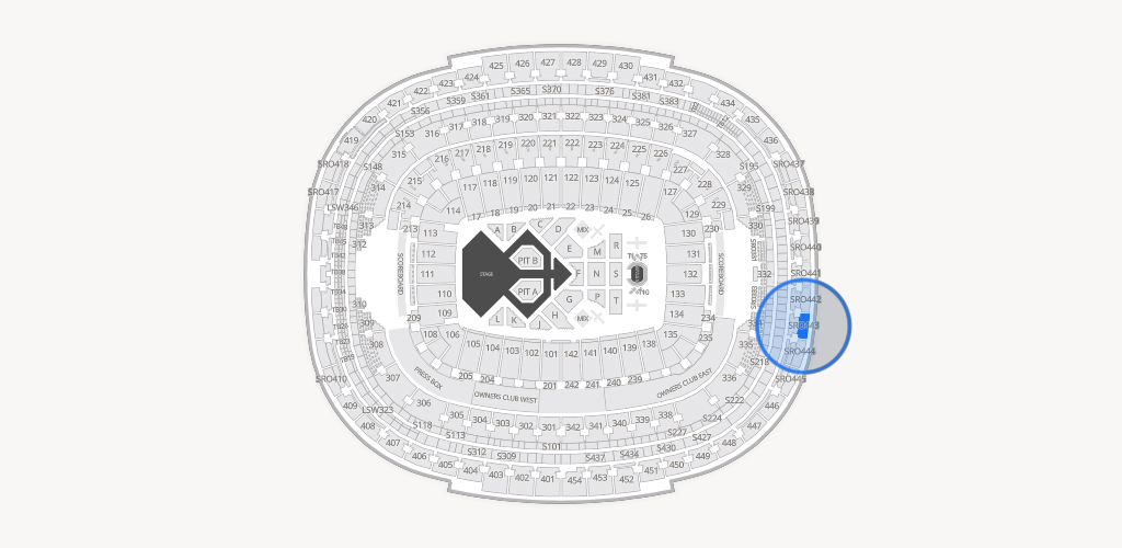 Northwest Stadium Seating Chart