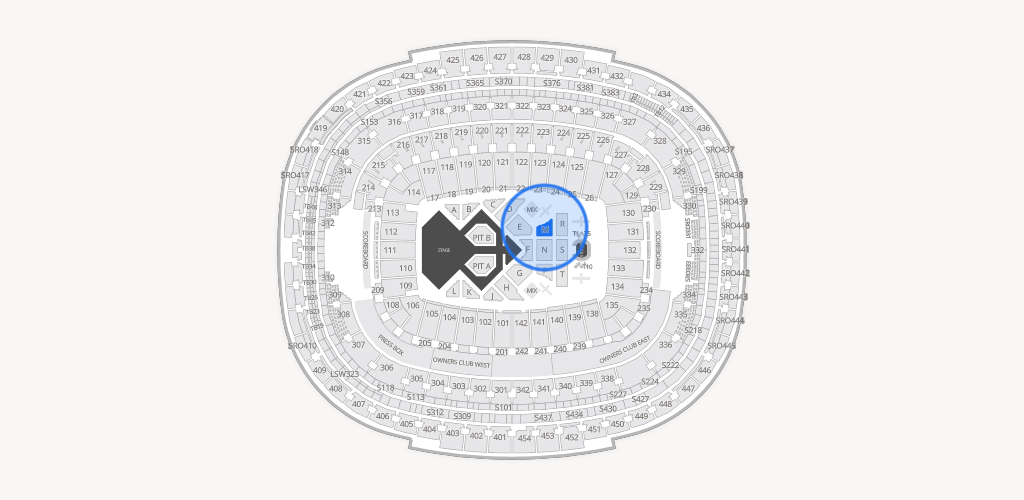 Northwest Stadium Seating Chart