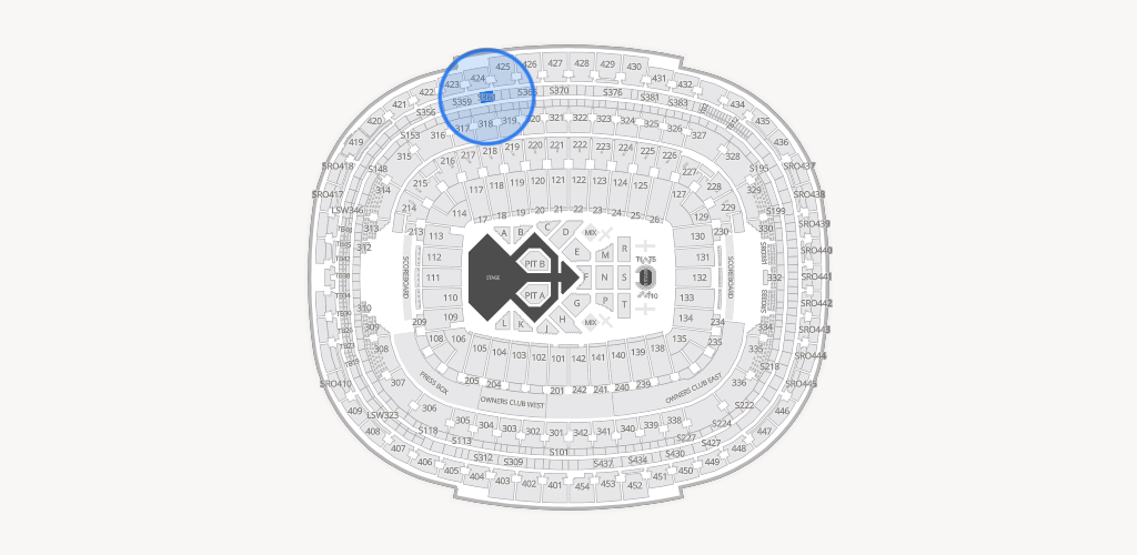 Northwest Stadium Seating Chart