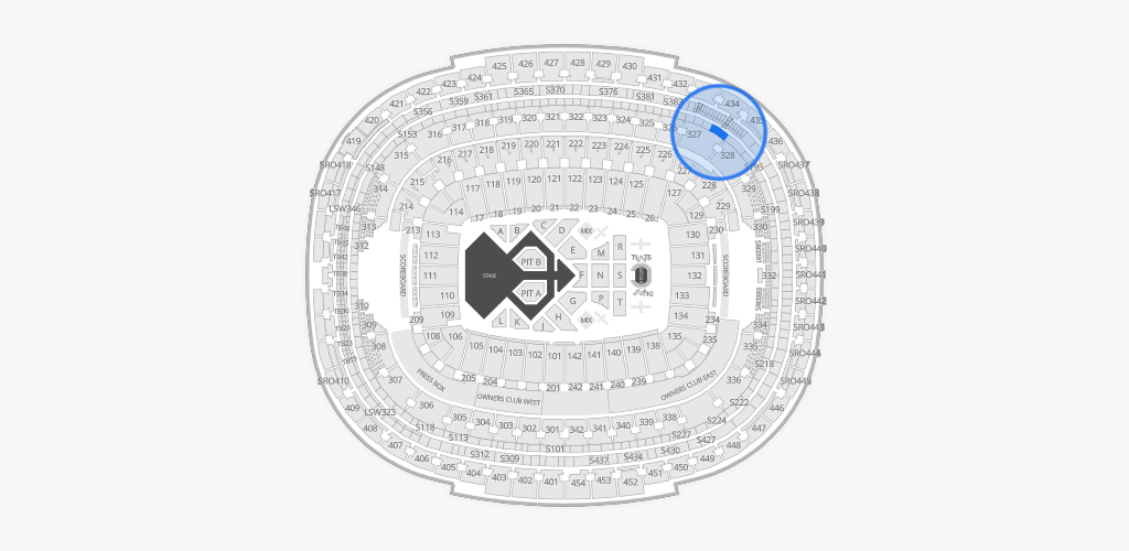 Northwest Stadium Seating Chart