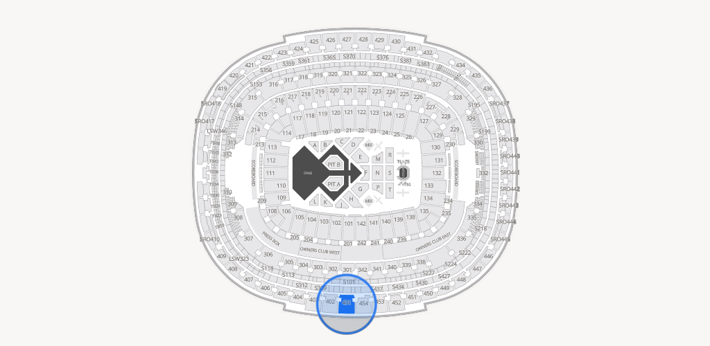 Northwest Stadium Seating Chart