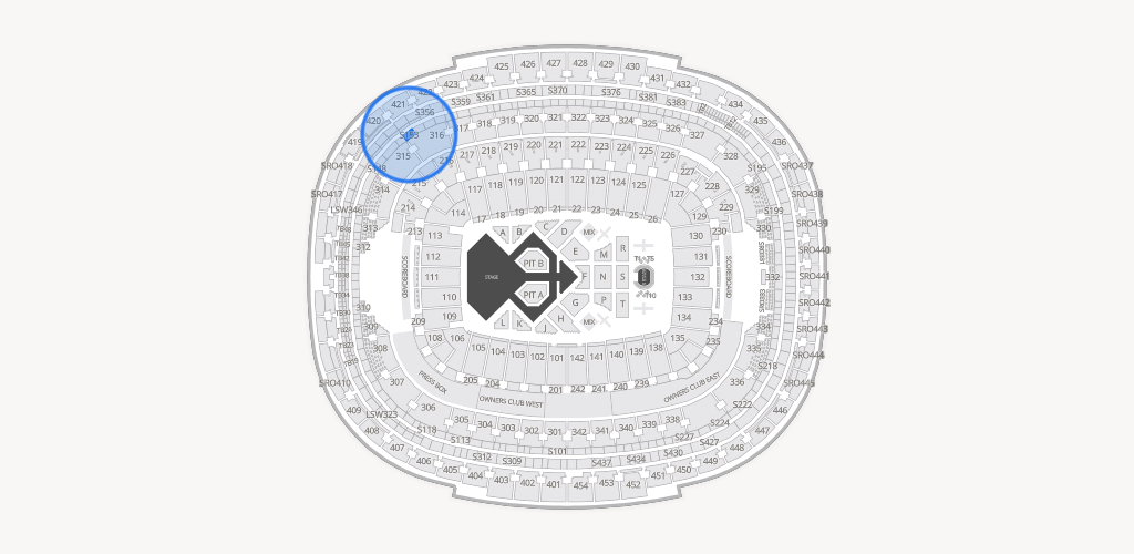 Northwest Stadium Seating Chart