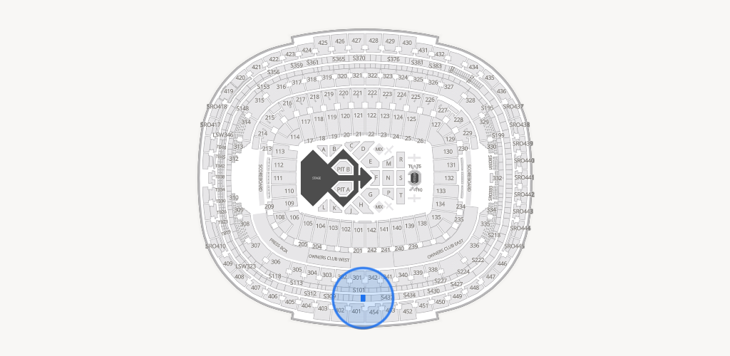 Northwest Stadium Seating Chart