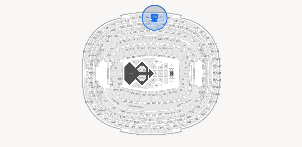 Northwest Stadium Seating Chart