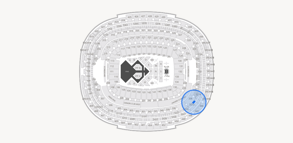 Northwest Stadium Seating Chart
