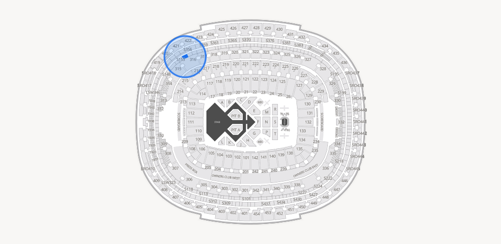 Northwest Stadium Seating Chart