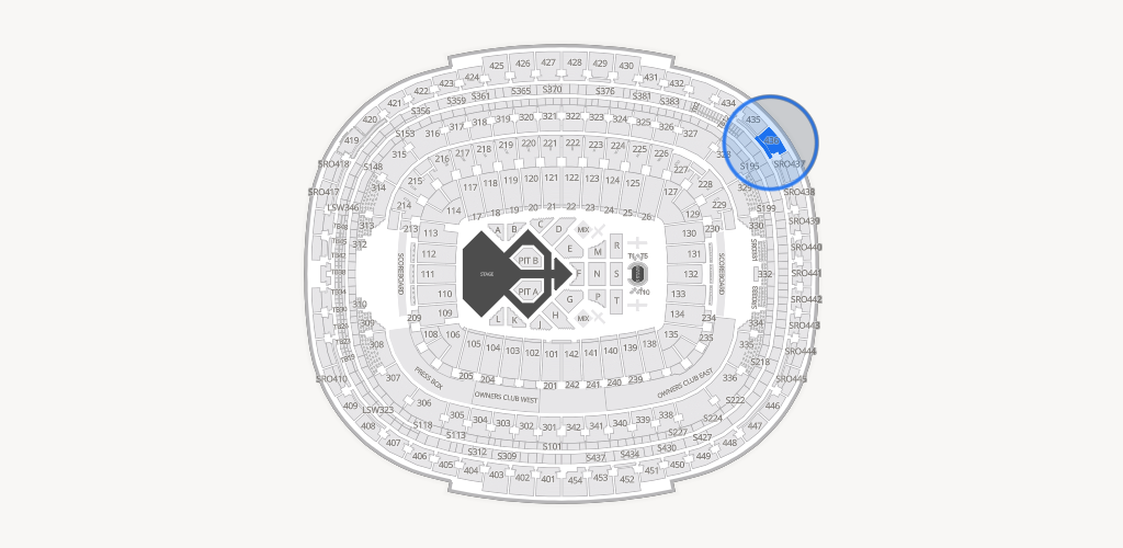 Northwest Stadium Seating Chart